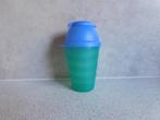 Tupperware Trendy Beker Shaker Groen Blauw met schenktuit, Ophalen of Verzenden, Zo goed als nieuw, Groen, Beker of Kan