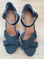 Toms Sleehakken Jeans Maat 37, Kleding | Dames, Schoenen, Ophalen of Verzenden, Zo goed als nieuw, Blauw, Schoenen met hoge hakken