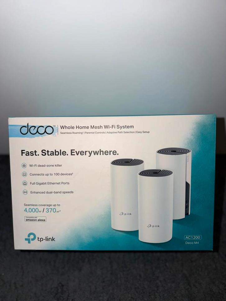 TP-Link Deco M4 Mesh WiFi Systeem, Computers en Software, Accesspoints, Nieuw, Ophalen of Verzenden