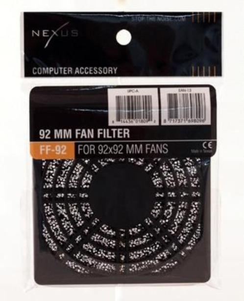 Fan Filter Nexus voor 92mm fan wasbaar (Nieuw), Computers en Software, Computerbehuizingen, Nieuw, Ophalen