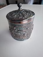 Verzilverde theebus DE, Antiek en Kunst, Antiek | Goud en Zilver, Ophalen of Verzenden