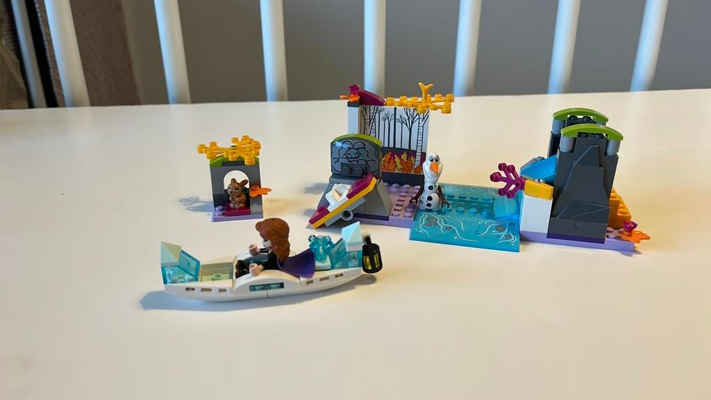 Lego 41165 Disney Frozen Anna's Kano-Expeditie, Ophalen of Verzenden, Zo goed als nieuw, Complete set, Lego