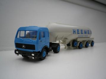 Herpa Mercedes ng silotrailer Heemex heemstede. beschikbaar voor biedingen