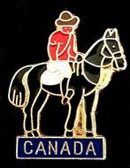 Canada- Mounted Police pin, Verzenden, Nieuw, Stad of Land, Speldje of Pin
