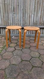 vintage houten krukjes retro krukken Alvar Aalto style, Huis en Inrichting, Krukjes, Ophalen, Gebruikt, Nvt, Nvt