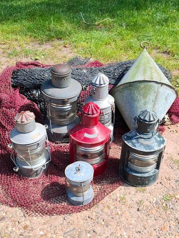 Oude antiek vintage scheepslamp ankerlicht  beschikbaar voor biedingen