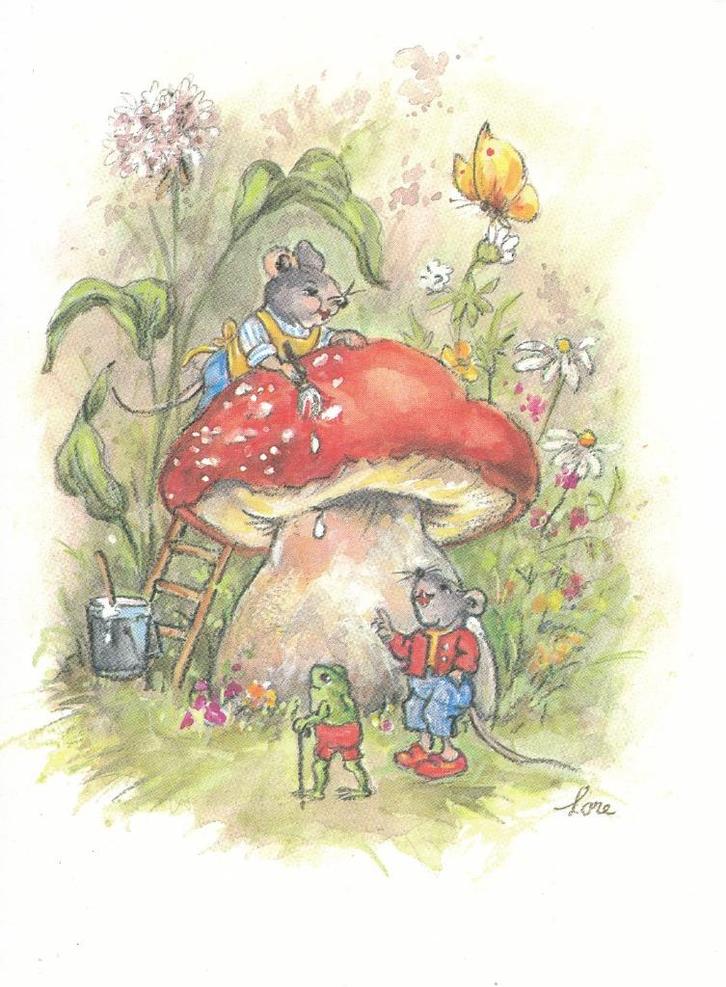 16 mooie kaarten van Lore Hummel - Dwergen, Verzamelen, Ansichtkaarten | Themakaarten, Ongelopen, 1960 tot 1980, Cultuur en Media