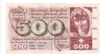 Zwitserland, 500 Francs, 1965, VF, Postzegels en Munten, Bankbiljetten | Europa | Niet-Eurobiljetten, Los biljet, Ophalen of Verzenden
