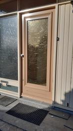Hard houten voordeur, Doe-het-zelf en Verbouw, Ophalen, Gebruikt, 80 tot 100 cm, Buitendeur