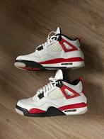 Air jordan 4 red cement, Kleding | Heren, Schoenen, Ophalen, Zo goed als nieuw, Wit