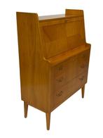 Vintage Secretaire Kastje Zweedse Jaren 60 Werkplek, Ophalen, Gebruikt