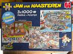 Jan van Haasteren 3x 1000st, Hobby en Vrije tijd, Ophalen of Verzenden, Meer dan 1500 stukjes, Gebruikt, Legpuzzel