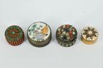 4 MINIATUUR INGELEGDE DOOSJES, Antiek en Kunst, Curiosa en Brocante, Ophalen of Verzenden