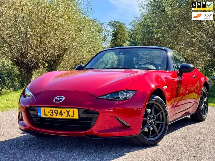 Mazda MX-5 1.5 SkyActiv-G 131 GT-M Leer Airco Stoelverwarmin, Auto's, Mazda, Bedrijf, Te koop, MX-5, ABS, Airbags, Airconditioning