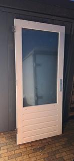 Hard houten buitendeur, Ophalen, Gebruikt, 80 tot 100 cm, Buitendeur