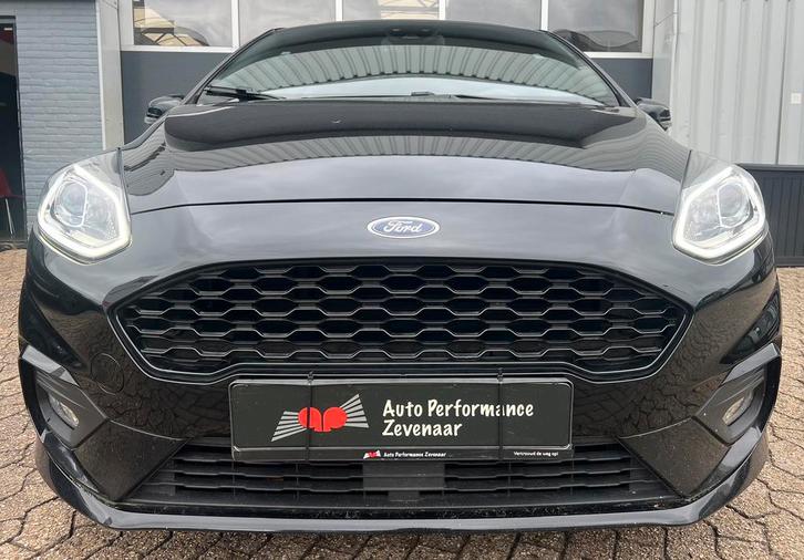 Ford Fiësta 1.0 Ecoboost 140PK 5D 2018 Zwart, Auto's, Ford, Bedrijf, ABS, Adaptive Cruise Control, Airbags, Airconditioning, Apple Carplay