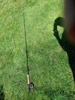 Vliegvishengel.  Ron Tomsen + Okuma reel, Ophalen, Zo goed als nieuw, Complete set