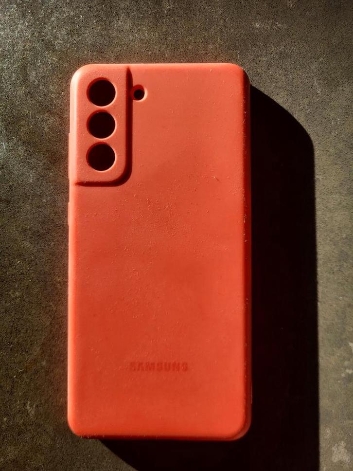 Telefoonhoesje S21 FE zalmroze, Telecommunicatie, Mobiele telefoons | Hoesjes en Frontjes | Samsung, Zo goed als nieuw, Ophalen of Verzenden