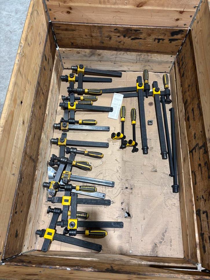 Siegmund 28mm Lastafel opspangereedschap - Diverse klemmen, Doe-het-zelf en Verbouw, Gereedschap | Handgereedschap, Gebruikt, Ophalen of Verzenden