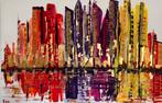 Modern abstract schilderij groot 115x75 cm Vaderdagkado, Huis en Inrichting, Woonaccessoires | Schilderijen, Tekeningen en Foto's