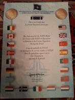 certificaat nato medaille, Verzamelen, Militaria | Algemeen, Nederland, Ophalen of Verzenden, Landmacht, Lintje, Medaille of Wings