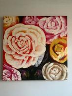 Handgeschilderde rozen op canvas, Ophalen