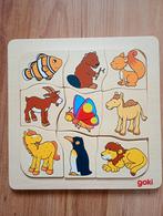 Goki dieren puzzel combinatie, Ophalen of Verzenden, 10 tot 50 stukjes, Zo goed als nieuw