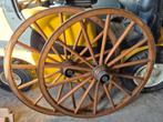 Koets onderdelen,  wielen, assen, koetsiersbok, opstapjes,, Dieren en Toebehoren, Zo goed als nieuw