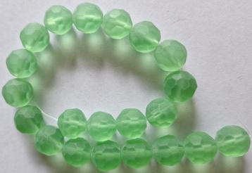 Streng facet geslepen grote frosted glas kralen 16 mm beschikbaar voor biedingen