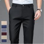 heren Broek Stretch Effen Zwart Smart Casual mt 56 - 58, Kleding | Heren, Broeken en Pantalons, Nieuw, Maat 56/58 (XL), Zwart