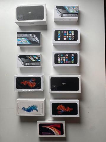 11 iPhone doosjes van verschillende generaties beschikbaar voor biedingen