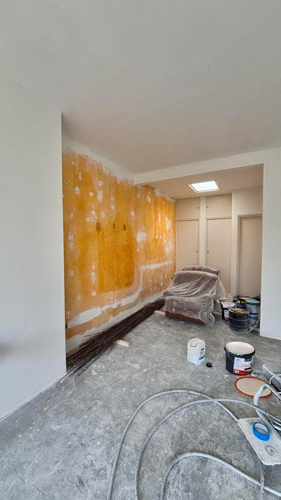 Latex Spuiten – muren en plafonds, Diensten en Vakmensen, Schilders en Behangers, Behangen, Binnenschilderwerk, Decoratieschilderwerk