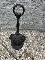 Gietijzeren Deurstopper met Bloemenmotief, Ophalen of Verzenden, Gebruikt, Binnen