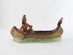 Indiaan in kano beeldje, Verzamelen, Beelden en Beeldjes, Ophalen of Verzenden, Zo goed als nieuw, Mens