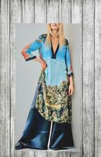 Kaftan 100% zijde oosterse jurk nl36 fr38 limited collectie, Blauw, Ophalen of Verzenden, Zo goed als nieuw, Maat 36 (S)