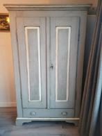 Landelijke kledingkast grijs, Antiek en Kunst, Antiek | Meubels | Kasten, Ophalen