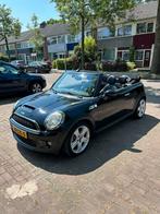 Mini 1.6 Cooper S Cabrio 2009 Zwart, Auto's, Mini, Voorwielaandrijving, 15 km/l, 4 cilinders, Cabriolet