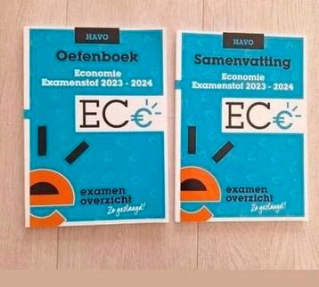 Oefenboek / samenvatting examenstof HAVO 23-24 Economie beschikbaar voor biedingen