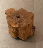 Boomstronk bijzettafel op wieltjes, Ophalen, Minder dan 45 cm, Minder dan 55 cm, Gebruikt