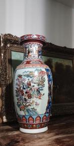 Antieke Chinese Canton Vaas - 45cm Handgeschilderd, Ophalen of Verzenden