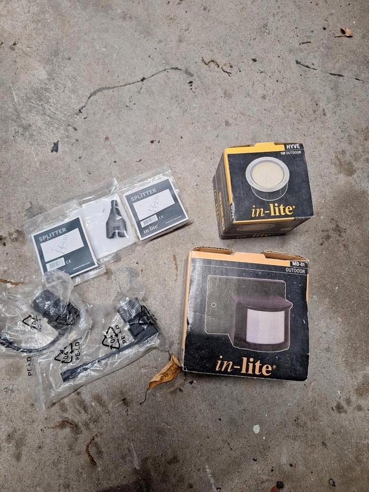 Inlite Splitter, Connector & Bewegingssensor, Tuin en Terras, Buitenverlichting, Nieuw, Overige typen, Kunststof, Minder dan 50 watt