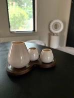 Beige Tasman windlichten, Huis en Inrichting, Woonaccessoires | Kandelaars en Kaarsen, Overige materialen, S, Beige, Nieuw