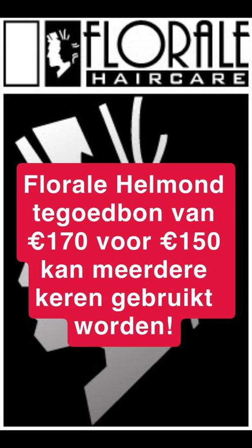 Florale Haircare tegoedbon van €170 €150, Tickets en Kaartjes, Kortingen en Cadeaubonnen, Eén persoon, Overige typen, Cadeaubon