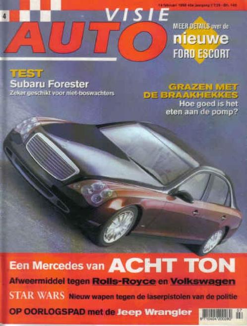 Autovisie 4 1998 : Jeep Wrangler - Subaru Forester - Maybach, Boeken, Auto's | Folders en Tijdschriften, Gelezen, Algemeen, Ophalen of Verzenden