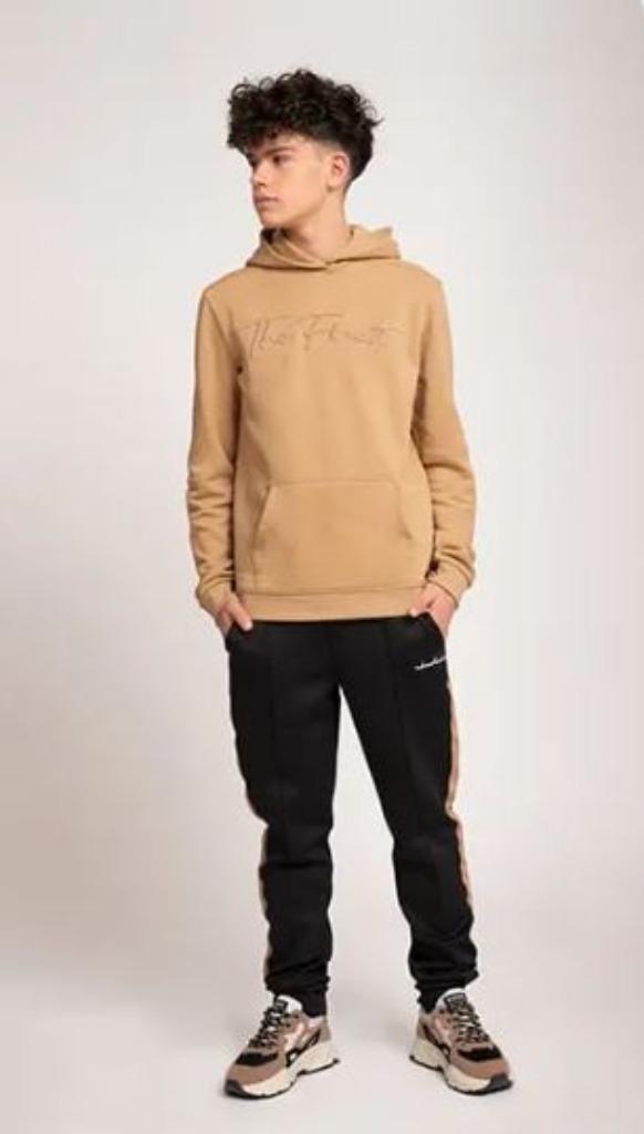 Geweldige beige NIK & NIK hooded sweater maat 16/176.ZGAN!, Kinderen en Baby's, Kinderkleding | Maat 176, Zo goed als nieuw, Jongen