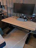 Verstelbaar bureau 120x80 cm, Huis en Inrichting, Bureaus, Ophalen, In hoogte verstelbaar, Zo goed als nieuw, Bureau