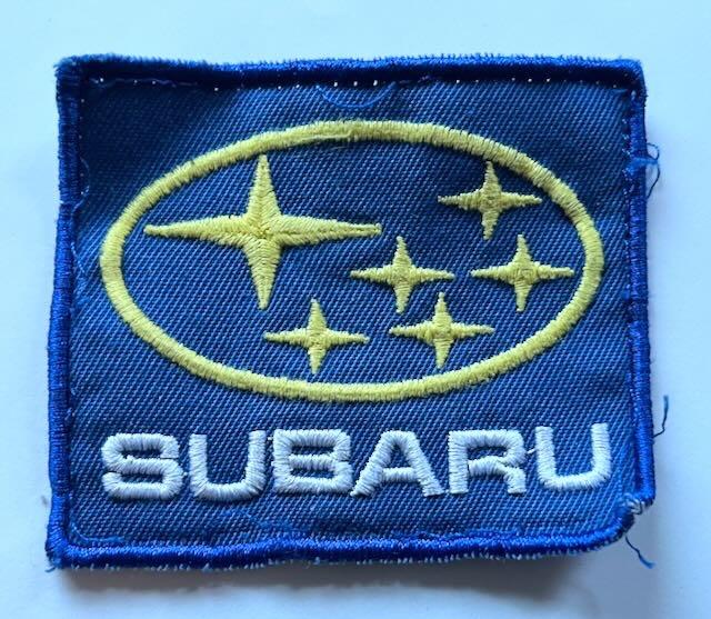SUBARU 90s embleem patch - dealer overall +- 6,5x8  cm, Ophalen of Verzenden, Auto's