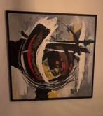 Groot schilderij met baklijst, Antiek en Kunst, Kunst | Schilderijen | Abstract, Ophalen