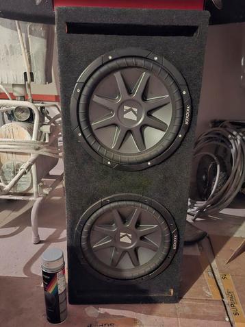 Kicker Subwoofer Dubbel 12 inch Comp VR - Zeer Netjes! beschikbaar voor biedingen