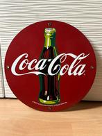 Emaille reclamebord Coca Cola, Reclamebord, Ophalen of Verzenden, Zo goed als nieuw